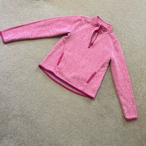Girls athletic works quarter zip pull over